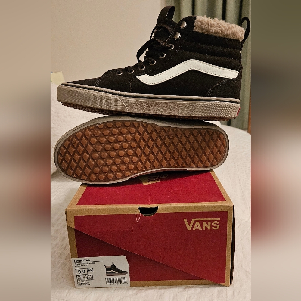 Vans Suede Sherpa Chocolate High-Tops